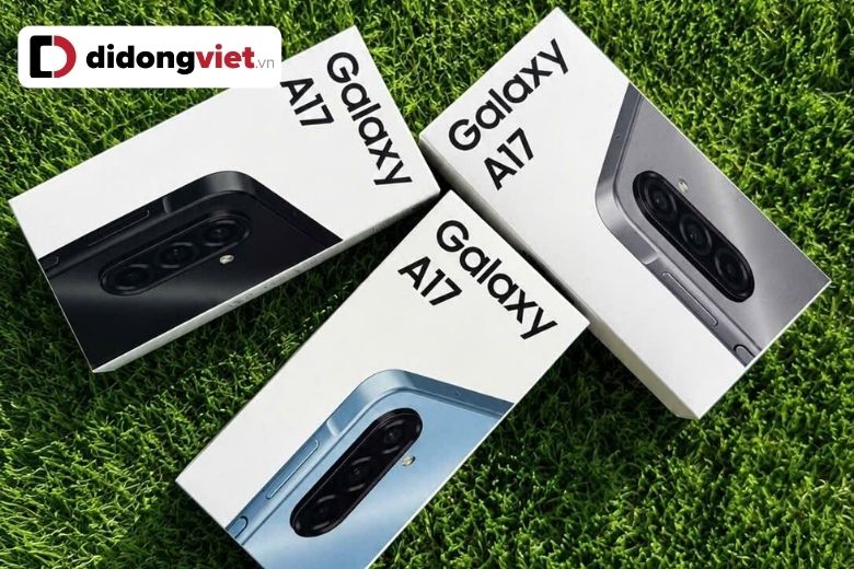 trên tay samsung a17 4g