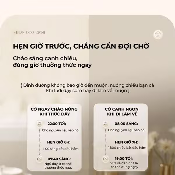 Nồi nấu chậm 2L 175W Bear SC-4H20Q (DDG-E20M1) - ảnh 4