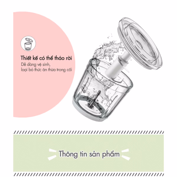 Máy xay thực phẩm đa năng 600ml Bear QSJ-B02X5 - ảnh 3