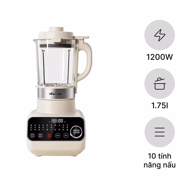 Máy làm sữa hạt đa năng 1.75L Bear HB-4H12V - ảnh 1