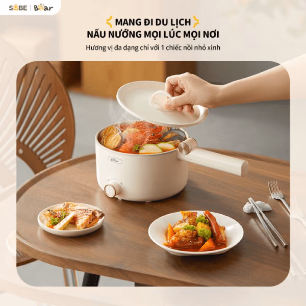 Nồi điện đa năng Bear 1.6L DRG-C16Z1 (MC-4H16G) - ảnh 5