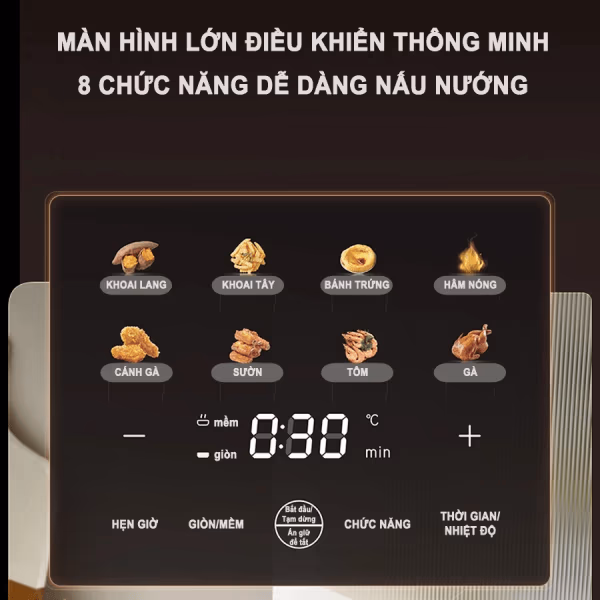 Nồi chiên không dầu 6.2L 1600W Bear AF-4H16K (QZG-H16R3) - ảnh 5
