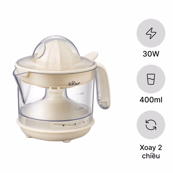 Máy vắt cam 0.4L 30W Bear JU-4H04X (CZJ-A04B1)