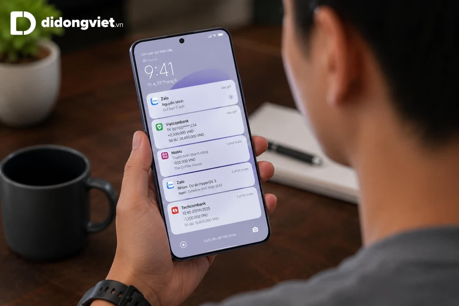 Thông báo ứng dụng mượt mà trên Redmi Note 17 5G bản VN/A