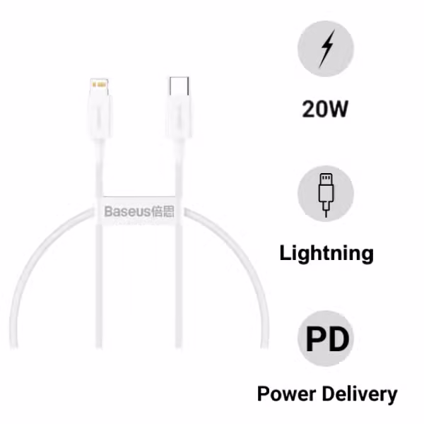 Cáp sạc Baseus Superior Series Type-C to Lightning PD 20W 2m
