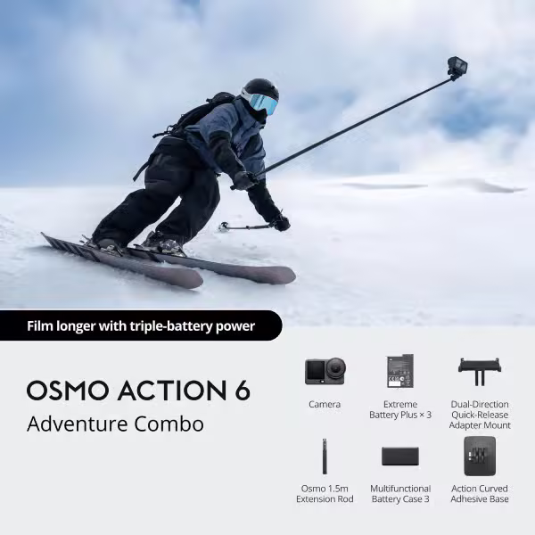 Camera hành động DJI Osmo Action 6 Adventure Combo - ảnh 2