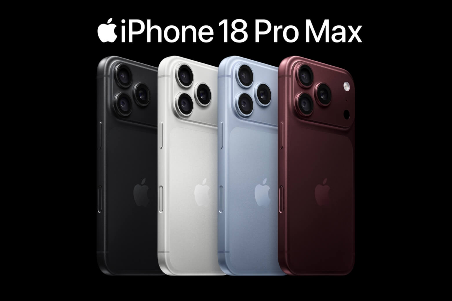 4 màu sắc thời thượng của iPhone 18 Pro Max