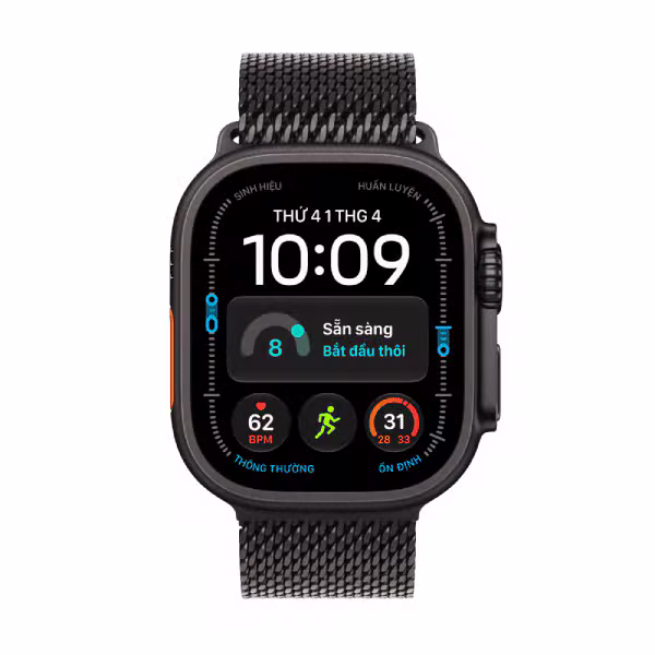 Apple Watch Ultra 4 (2026) 49mm (5G) Viền titan - Dây milanese M - ảnh 2