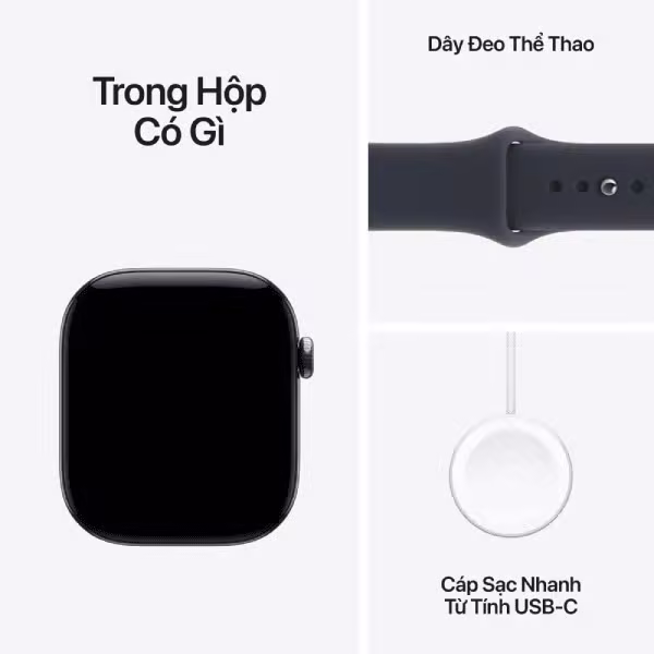 Apple Watch Series 12 42mm (5G) Viền titan - Dây cao su S/M - ảnh 8