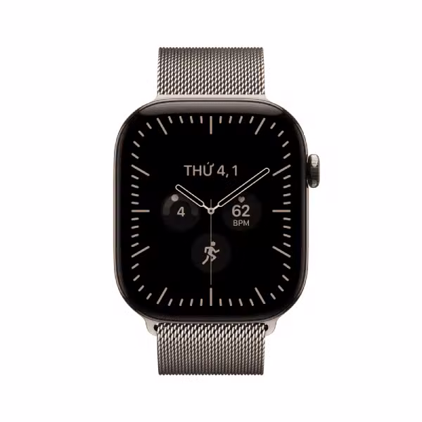 Apple Watch Series 12 42mm (5G) Viền titan - Dây milanese - ảnh 2