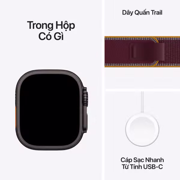 Apple Watch Ultra 4 (2026) 49mm (5G) Viền titan - Dây trail S/M - ảnh 8