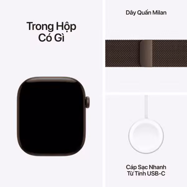 Apple Watch Series 12 42mm (5G) Viền nhôm - Dây milanese - ảnh 8
