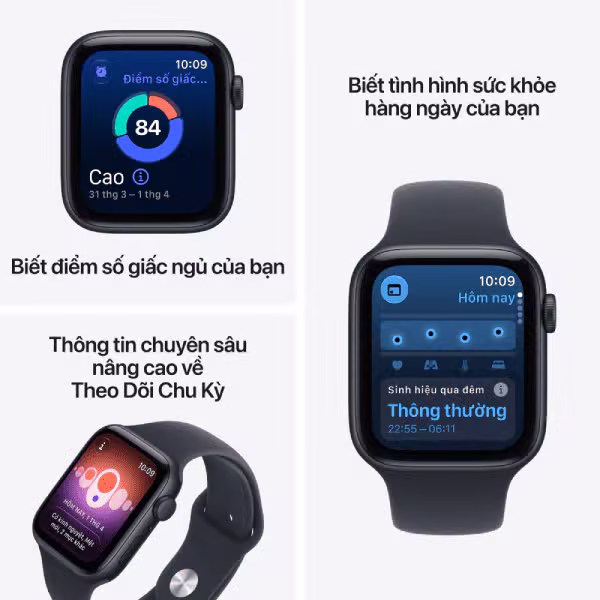Apple Watch SE 3 2026 40mm (GPS) Viền nhôm - Dây cao su M/L - ảnh 3