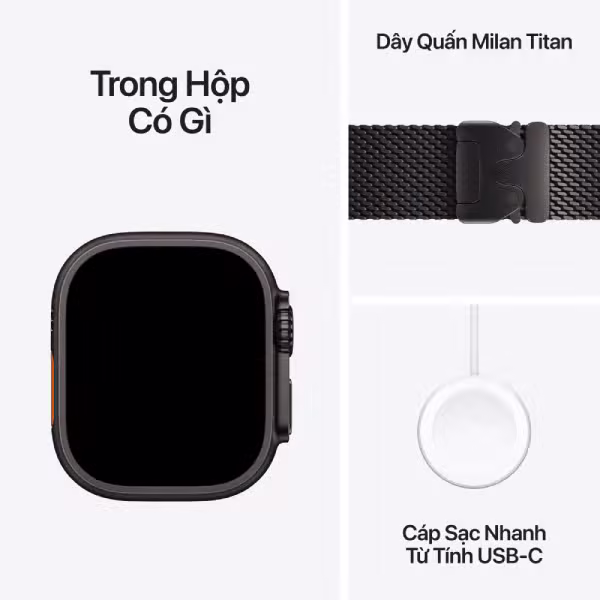 Apple Watch Ultra 4 (2026) 49mm (5G) Viền titan - Dây milanese S - ảnh 8