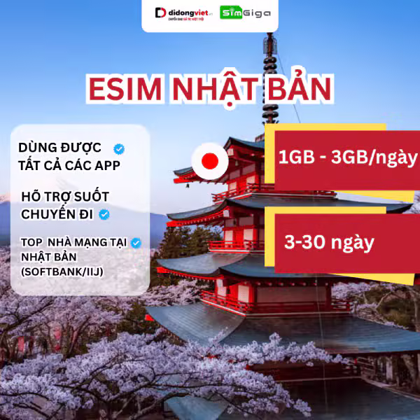 eSim Nhật Bản