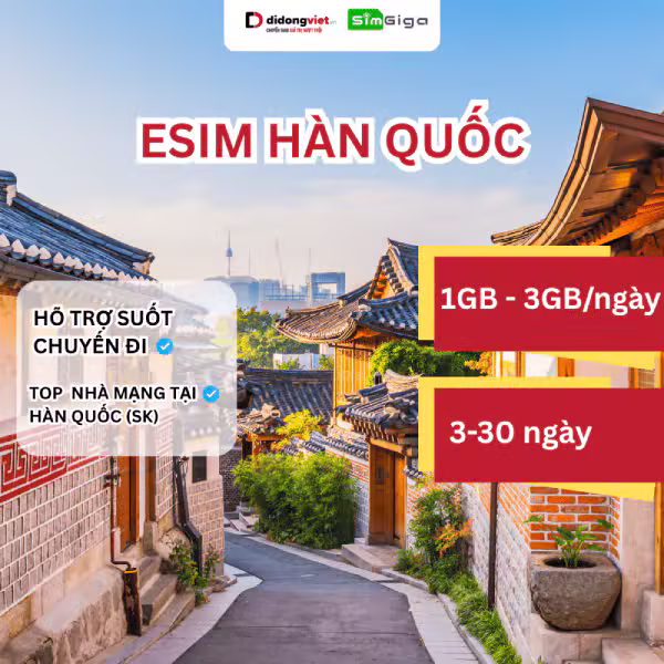 eSim Hàn Quốc