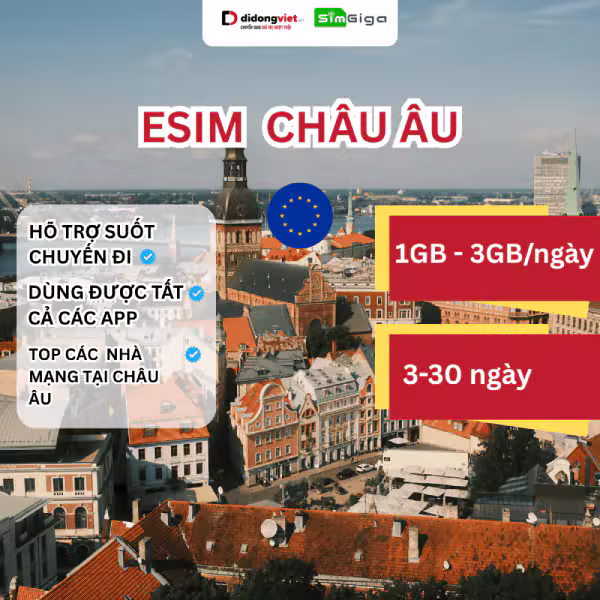 eSim Châu Âu - ảnh 1