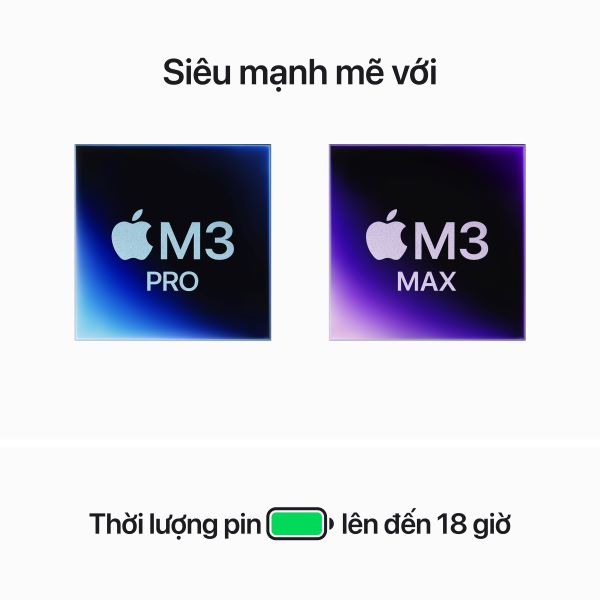 MacBook Pro M3 Pro 14 inch 18GB/512GB Chính Hãng