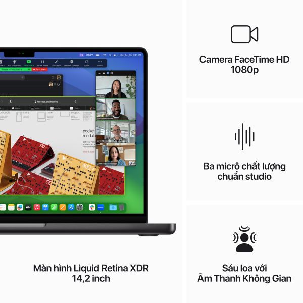 MacBook Pro M3 Pro 14 inch 18GB/512GB Chính Hãng