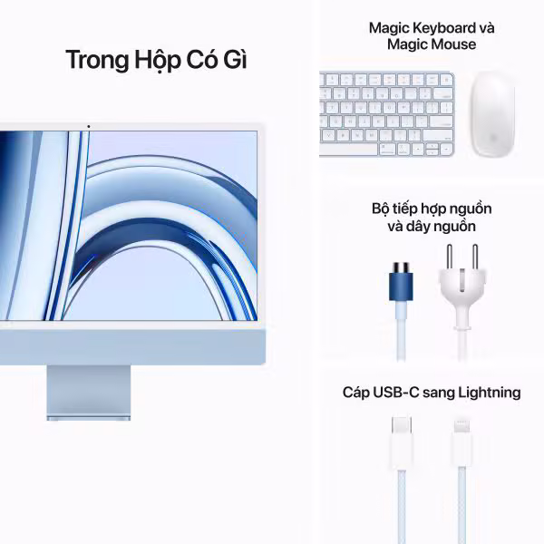 iMac 24-inch 2023 M3 256GB (GPU 10 Lõi) Chính Hãng - ảnh 9