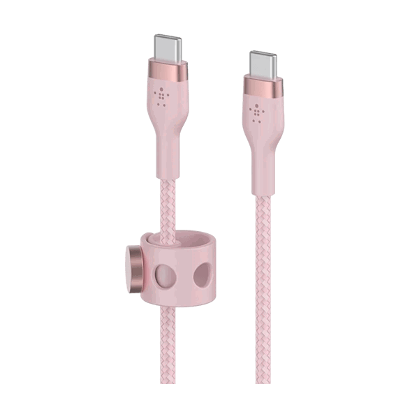 Cáp sạc USB-C - C BoostCharge PRO Flex 1m vỏ silicone bọc dù 60W Belkin