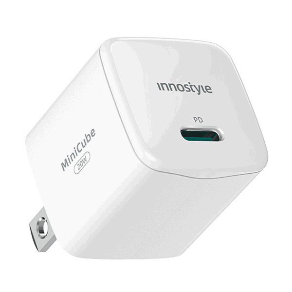 Củ sạc nhanh siêu nhỏ 20W Innostyle Ultra Minicube (IMC20PD) màu trắng