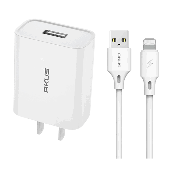Bộ củ cáp sạc iPhone Akus 2.4A