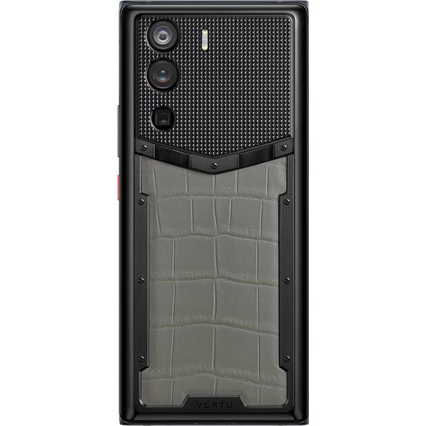 METAVERTU Grey Alligator Leather Clous De Paris Pro