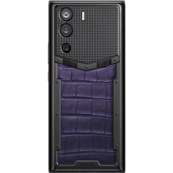 METAVERTU Grape Purple Alligator Leather Clous De Paris Pro