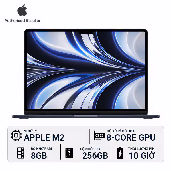 MacBook Air M2 13 inch 8GB/256GB Chính Hãng - ảnh 1