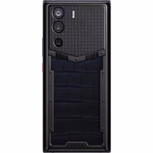 METAVERTU CURVE Navy Blue Alligator Leather Clous De Paris Basic - ảnh 1
