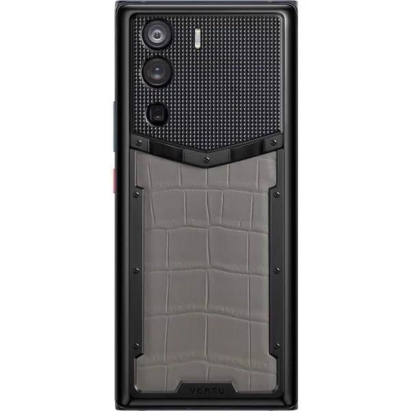 METAVERTU Grey Alligator Leather Clous De Paris Basic