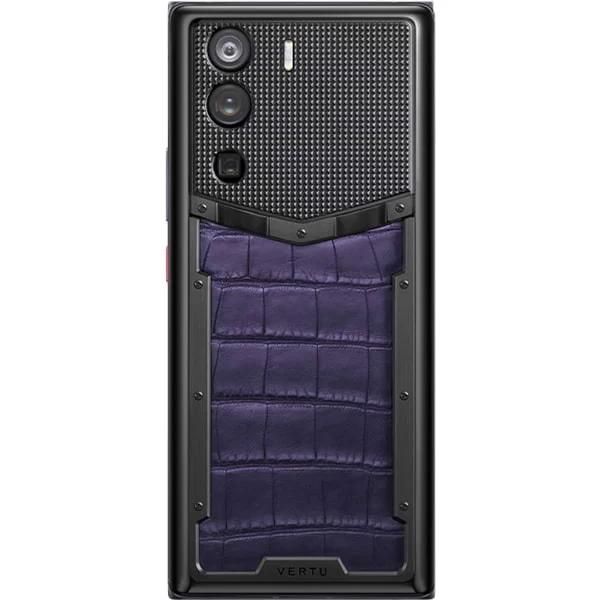 METAVERTU Grape Purple Alligator Leather Clous De Paris Basic