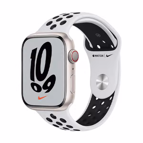 Apple Watch Nike Series 7 41mm (4G) Viền nhôm - Dây cao su | Chính Hãng VN/A-Màu trắng - ảnh 1