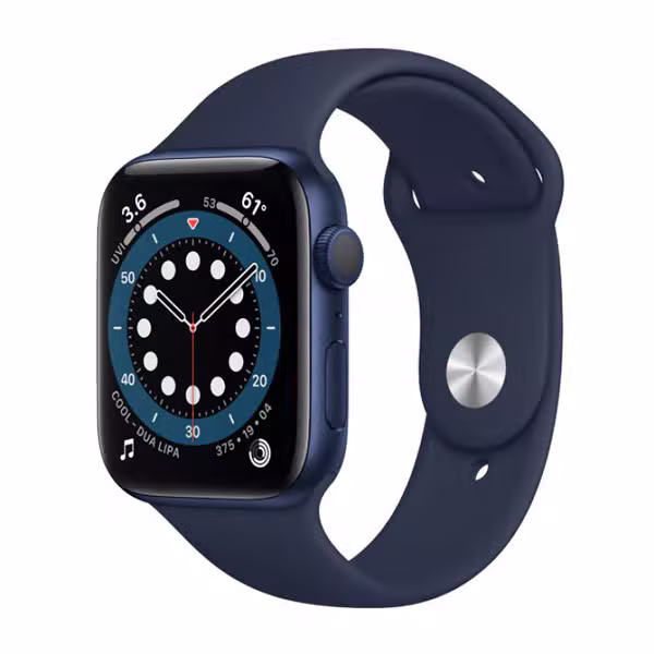 Apple Watch Series 6 44mm (GPS) Viền nhôm - Dây cao su (Fullbox) Cũ - ảnh 1