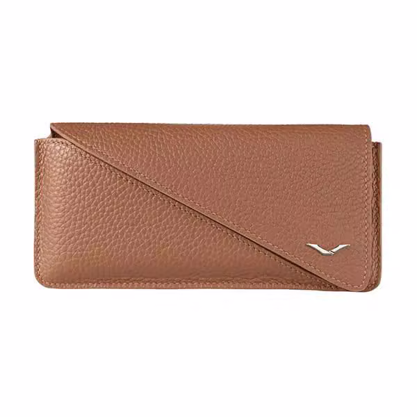 METAVERTU Wallet Calf Case Phone Bag Caramel Brown - ảnh 1