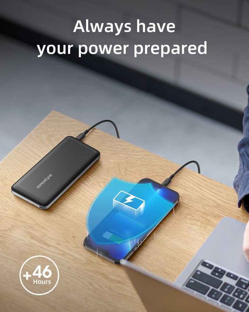 Pin sạc dự phòng Innostyle Powermax 10000mAh PD/QC3.0 20W IP20PD