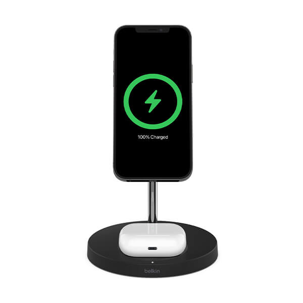 Đế sạc không dây Belkin MagSafe 2in1 BoostCharge 15W kèm sạc