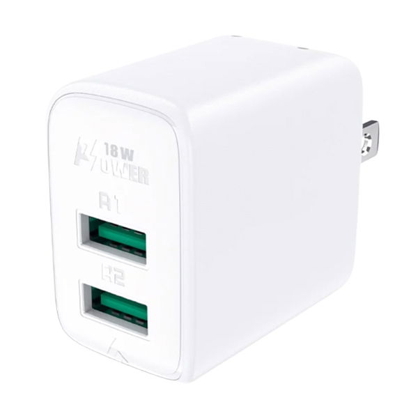 Củ sạc ACEFAST 2 cổng QC18W (USB-A+USB-A) (US) A35