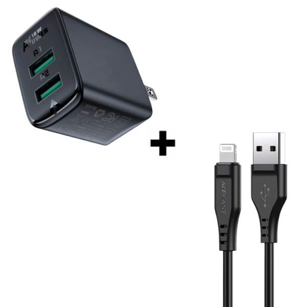 Bộ Combo cáp sạc ACEFAST 18W Lightning