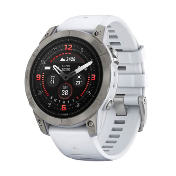 Đồng hồ thông minh Garmin Epix Pro Gen 2 47mm Sapphire  Xám Carbon DLC Titanium - Dây Silicone