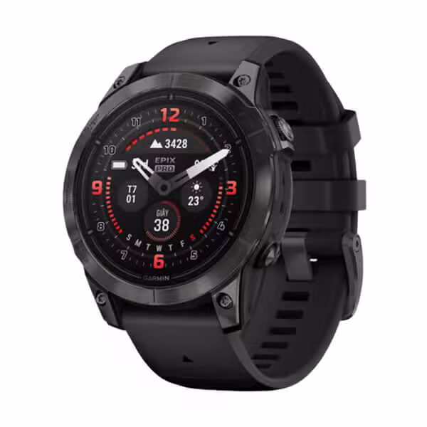 Đồng hồ thông minh Garmin Epix Pro Gen 2 47mm Sapphire  Xám Carbon DLC Titanium - Dây Silicone - ảnh 1