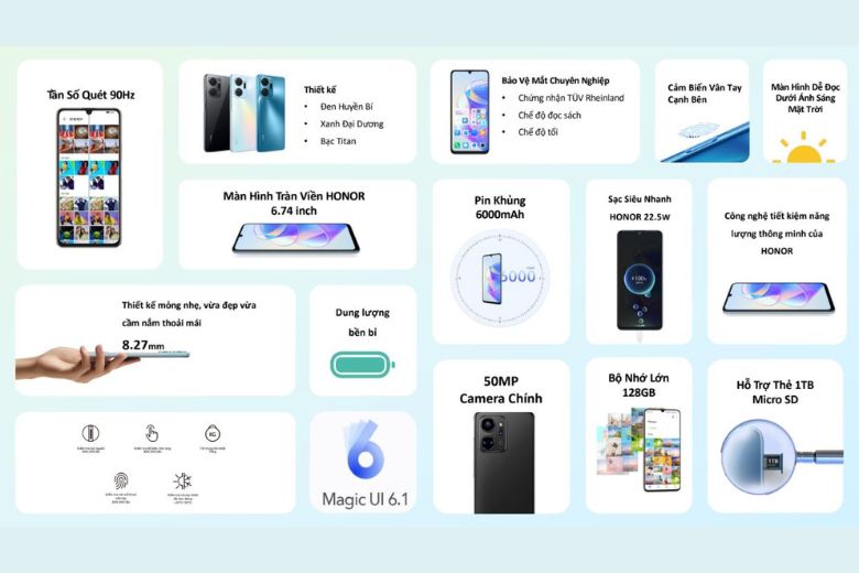 Honor X7a 6GB/128GB Chính Hãng