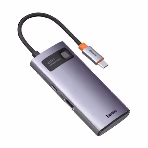 Cổng chuyển Baseus Metal Gleam Type-C 4in1 - ảnh 2