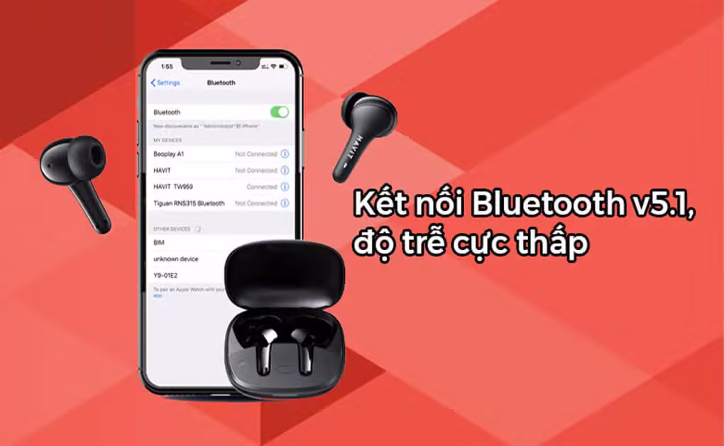 Tai nghe không dây Havit TW959 - Cũ - ảnh 2