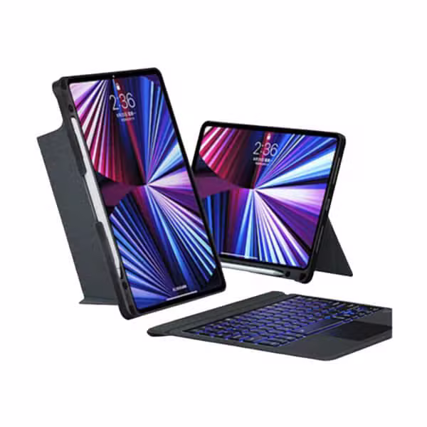 Bao da iPad Pro 12.9-inch 2022 Wiwu Bluetooth Mag Touch kèm bàn phím - ảnh 2