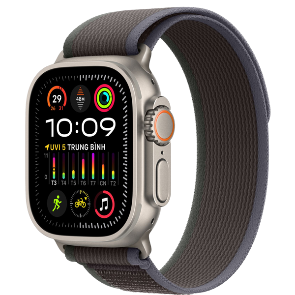 Apple Watch Ultra 2 49mm (LTE) Viền Titan - Dây Trail Loop size S/M