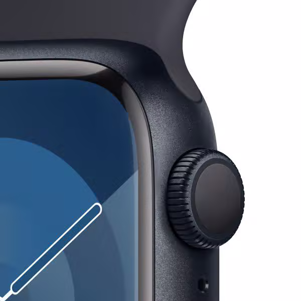 Apple Watch Series 9 45mm (GPS) Viền nhôm - Dây cao su size S/M - ảnh 3
