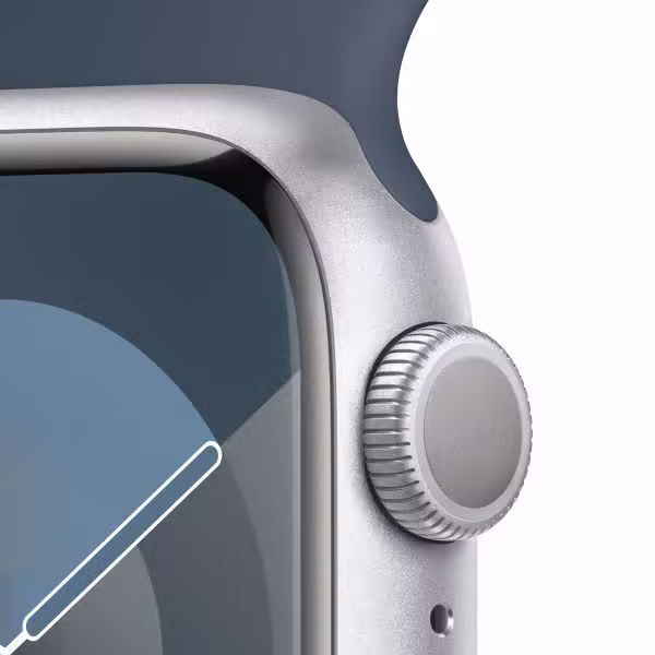 Apple Watch Series 9 45mm (GPS) Viền nhôm - Dây cao su size S/M - ảnh 3