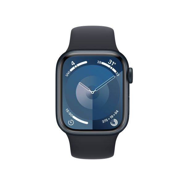Apple Watch Series 9 45mm (GPS) Viền nhôm - Dây cao su size M/L